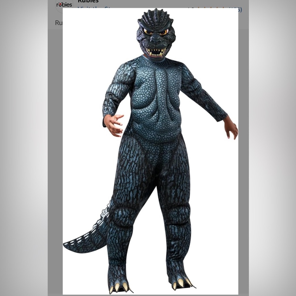 Kids Godzilla Costume Size 10-12